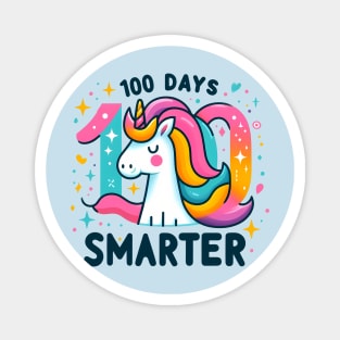 100 days smarter, proud unicorn Magnet